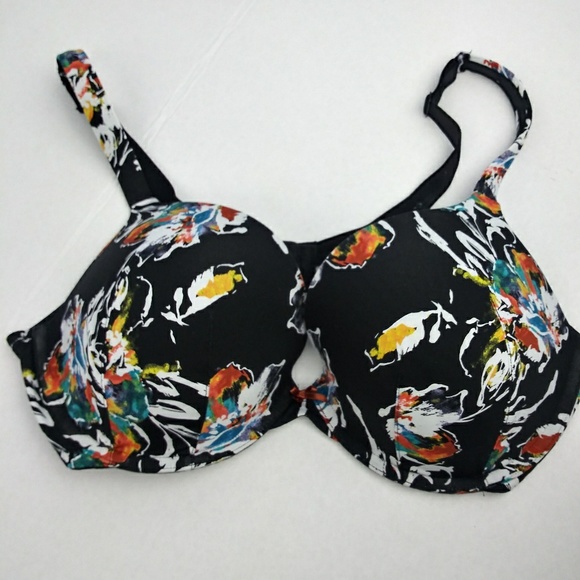 Cacique Other - CACIQUE black floral print bra size 40D Cacique Other - CACIQUE black floral print bra size 40D